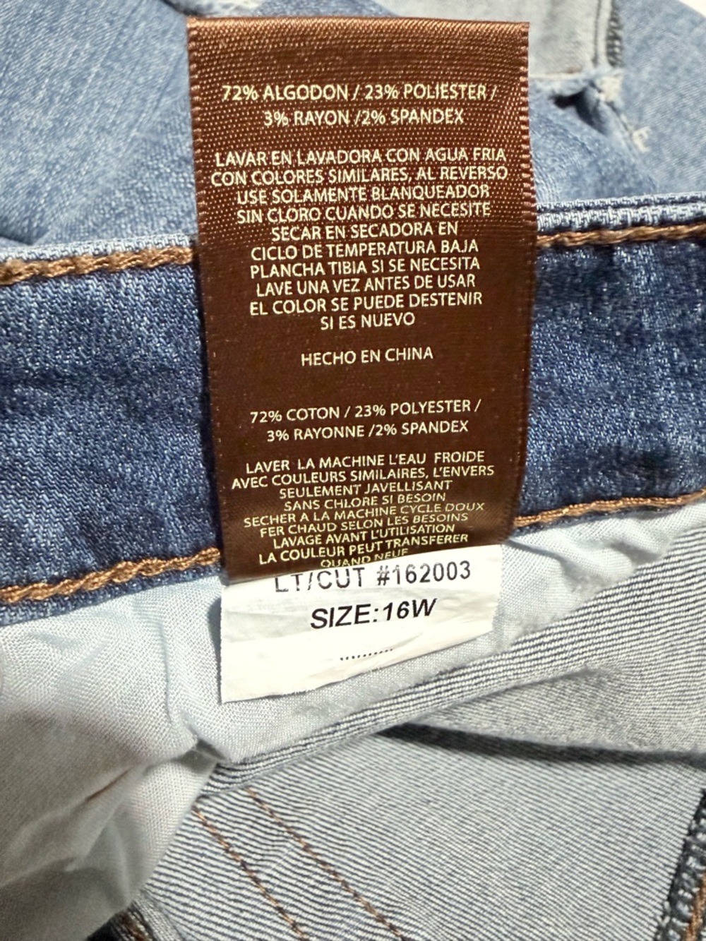 Kut from the Kloth Medium Blue Crop Straight-Leg Jeans size 16W - Picture 11 of 11